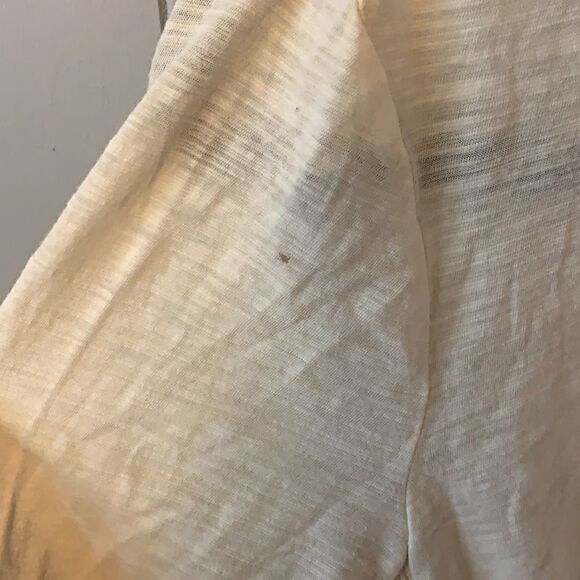 James Perse Cream Knit Buttondown Size 1 - Picture 2 of 6